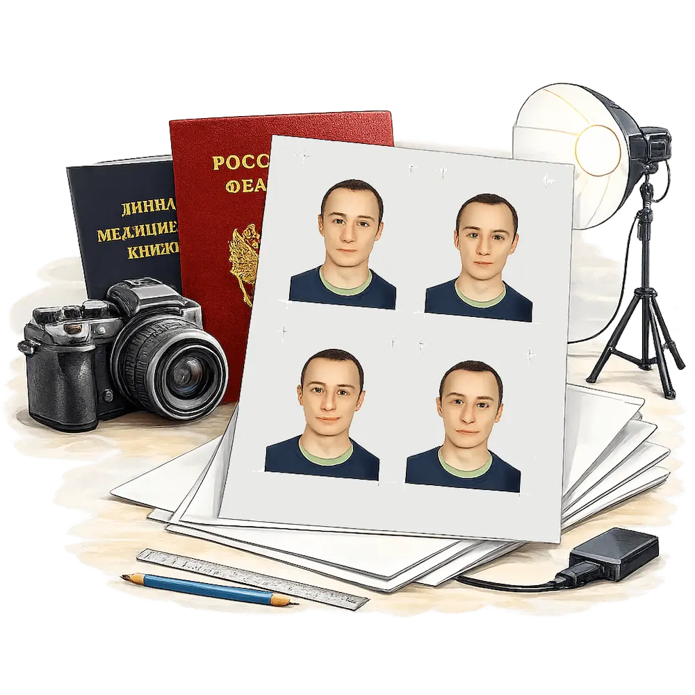 Фото на документы установленного образца